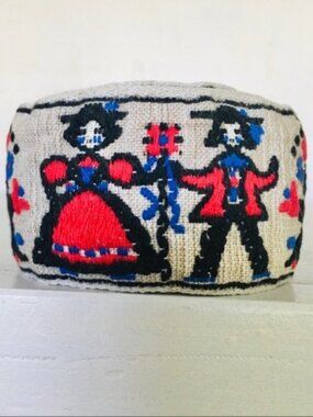 Vintage 70s Jacquard Woven Fabric Trim Holland Dutch Design Attire | 1.83 yards